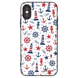 Fekete szilikon tok az alábbi mobiltelefonokra Apple iPhone X/XS - Sailor Vibes