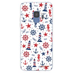 Átlátszó szilikon tok az alábbi mobiltelefonokra Samsung Galaxy S9 G960F - Sailor Vibes