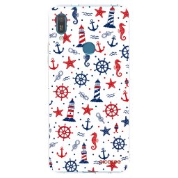 Átlátszó szilikon tok az alábbi mobiltelefonokra Huawei Y7 2019 - Sailor Vibes