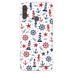 Átlátszó szilikon tok az alábbi mobiltelefonokra Huawei P40 Lite E - Sailor Vibes