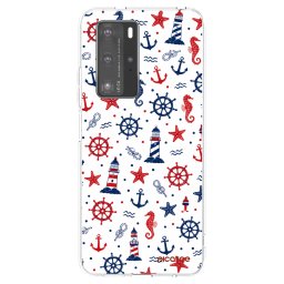 Átlátszó szilikon tok az alábbi mobiltelefonokra Huawei P40 Pro - Sailor Vibes