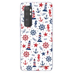 Átlátszó szilikon tok az alábbi mobiltelefonokra Xiaomi Mi Note 10 Lite - Sailor Vibes