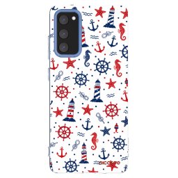 Átlátszó szilikon tok az alábbi mobiltelefonokra Samsung Galaxy S20 FE - Sailor Vibes