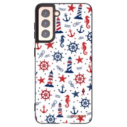 Fekete szilikon tok az alábbi mobiltelefonokra Samsung Galaxy S21 5G G991B - Sailor Vibes