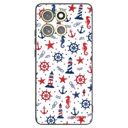 Fekete szilikon tok az alábbi mobiltelefonokra Motorola Moto G86 Power 5G - Sailor Vibes