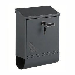 Homepost kültéri postaláda újságtartóval névtáblával zárható szürke