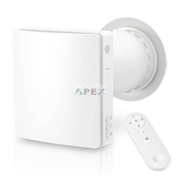 HOLTOP/AIRWOODS AV-TTW5-W egyhelyiséges hővisszanyerős szellőztető (2 db) automata zsaluval, WiFi csatlakozással, páraérzékelő szenzorral, pollenszűrővel