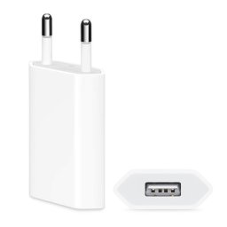 APPLE hálózati töltő USB aljzat (5W, MD813ZM/A utód) FEHÉR Apple iPhone 2G, iPhone 8 4.7, iPhone 3G