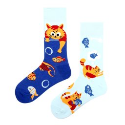 Cat & Fish vidám zokni 40-44