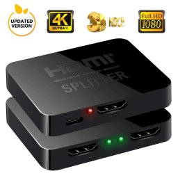HDMI Splitter elosztó duplázó 1 bemenet 2 kimenet