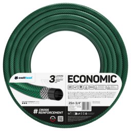 Kertlocsoló tömlő 3/4" 25 m ECONOMIC, 20 bar, 3 rétegű kerti öntözőtömlő
