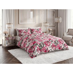 Polipamut ágyneműhuzat STREET LOVE POLY szürke Ágyneműhuzat mérete: 70 x 90 cm | 140 x 200 cm