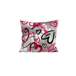 Polipamut párnahuzat STREET LOVE POLY 45x45 cm, szürke