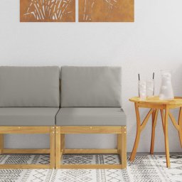 vidaXL Kültéri kanapé szett Fehér és Világosszürke 59 x 63 x 73 cm