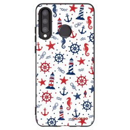 Fekete szilikon tok az alábbi mobiltelefonokra Huawei P30 Lite - Sailor Vibes