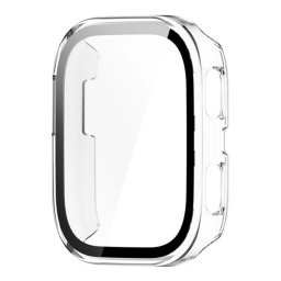 Műanyag keret (BUMPER, ütésállóság + kijelzővédő üveg) ÁTLÁTSZÓ Amazfit Bip 6