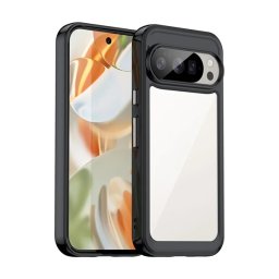 Szilikon telefonvédő (ütésállóság, átlátszó hátlap) FEKETE Google Pixel 10, Pixel 10 Pro