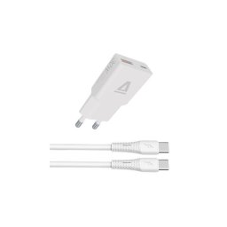 Hlzati tlt + USB-C - USB-C kbel, 1,5 m, AVAX "CH6413", fehr