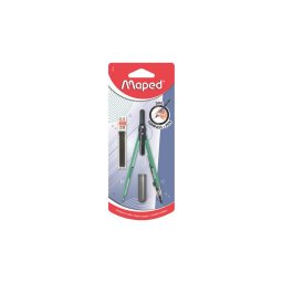 Krz, heggyel, 2in1, ceruzv alakthat, MAPED ,,Compass Pen", vegyes sznek