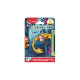 Sznes ceruza kszlet, fm perselyben, MAPED ,,Jungle Fever Infinity Kidy", 12 klnbz sz...