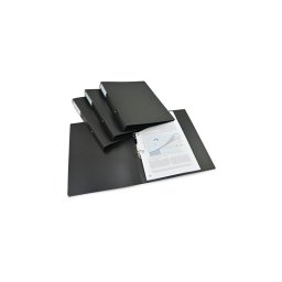 Gyrs knyv, 2 gyr, 38 mm, A4, PP, RAPESCO "Eco GRS Recycled", fekete