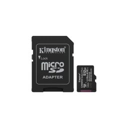 Memriakrtya, microSDXC, 512GB, C10/UHS-I/U3/V30/A1, Gen3, adapter, KINGSTON "Canvas Sele...