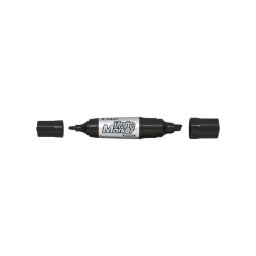 Alkoholos marker, 4/4,8-7 mm, ktvg, PILOT "Twin Jumbo", fekete