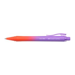 Golystoll, 1 mm, XB, nyomgombos, piros-lila tolltest, FABER-CASTELL "Daily Ball Flow", k...