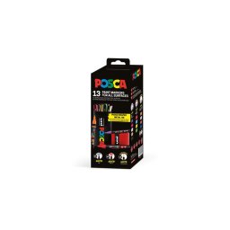 Dekormarker kszlet, Posca fm dobozos, UNI "Posca", 13 klnbz szn