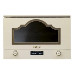 SMEG BEÉPÍTHETŐ MIKROHULLÁMÚ SÜTŐ, Cortina design, 22 liter, bézs
