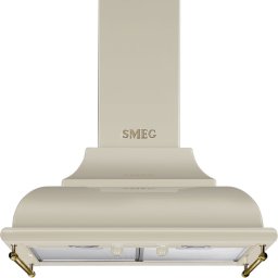 SMEG CORTINA design kürtős fali páraelszívó, 60 cm, bézs