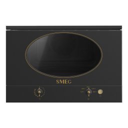 SMEG BEÉPÍTHETŐ MIKROHULLÁMÚ SÜTŐ, Colonial design, 22 liter, antracit