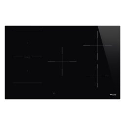 SMEG INDUKCIÓS FŐZŐLAP, Universal design, 80 cm, 5 főzőzóna, 1 MultiZone híd zóna, fekete üveg