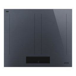 SMEG INDUKCIÓS FŐZŐLAP, Linea design, 60 cm, 4 főzőzóna, 2 MultiZone híd zóna, neptune szürke üveg