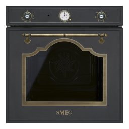 SMEG HŐLÉGKEVERÉSES SÜTŐ, Cortina design, 60 cm, analóg, antracit