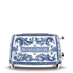 SMEG KENYÉRPIRÍTÓ, retro, 2 szeletes, D&G Blu Mediterraneo kollekció
