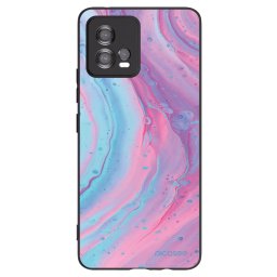 Fekete szilikon tok az alábbi mobiltelefonokra Motorola Moto G72 - Pink liquid