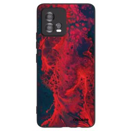 Fekete szilikon tok az alábbi mobiltelefonokra Motorola Moto G72 - Organic red