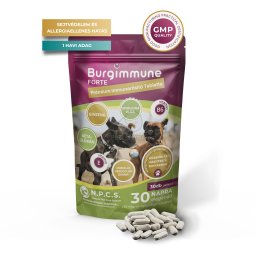 Natural Pet Care System Burgimmune Forte Prémium Immunerősítő Tabletta kutyáknak 30 db tabletta