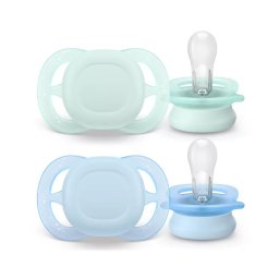 Philips AVENT SCF075/02 Játszócumi ultra start neutral 0-2hó 2 db - fiús