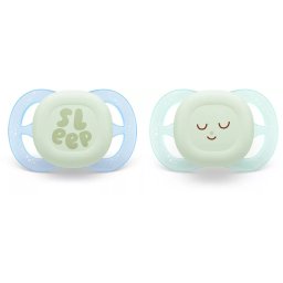 Philips AVENT SCF075/08 Játszócumi ultra start éjszakai 0-2hó 2 db - fiús