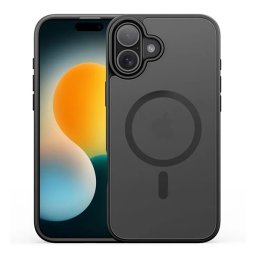 DUX DUCIS YIND szilikon telefonvédő (ütésállóság, kameravédő, matt, MagSafe) FEKETE Apple iPhone 17