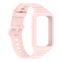 Pótszíj (egyedi méret, szilikon, ütésállóság + szilikon keret) RÓZSASZÍN Honor Band 9, Band 10