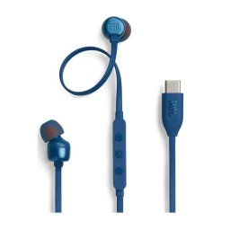 JBL Tune 310C USB-C vezetékes fülhallgató, kék