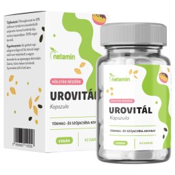 Netamin UroVitál - étrend kiegészítő kapszula inkontinenciára (60 db)