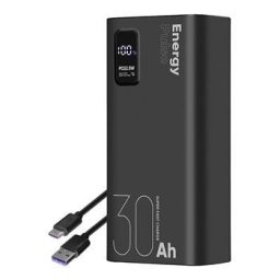 Csomag:ME EnergyPulse Powerbank 30000mAh 22.5W fekete