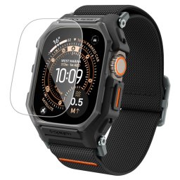 Spigen Lite Fit Pro Apple Watch Ultra 3 / 2 / 1 49mm tok / szíj, kijelzővédő felülettel, matt fekete