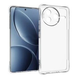Szilikon telefonvédő (ütésállóság, légpárnás sarok) ÁTLÁTSZÓ Xiaomi Poco F7 Pro