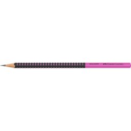 Grafitceruza HB,kéttónusú háromszögletű GRIP 2001 Faber-Castell fekete/rózsaszín test