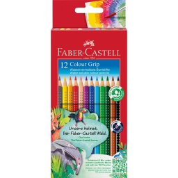 Színes ceruza készlet háromszögletű GRIP Faber-Castell 12klf. szín